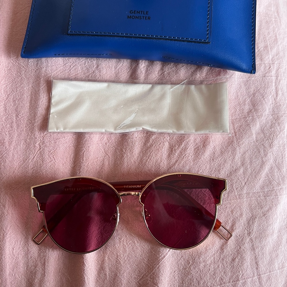 Gentle Monster red sunglasses